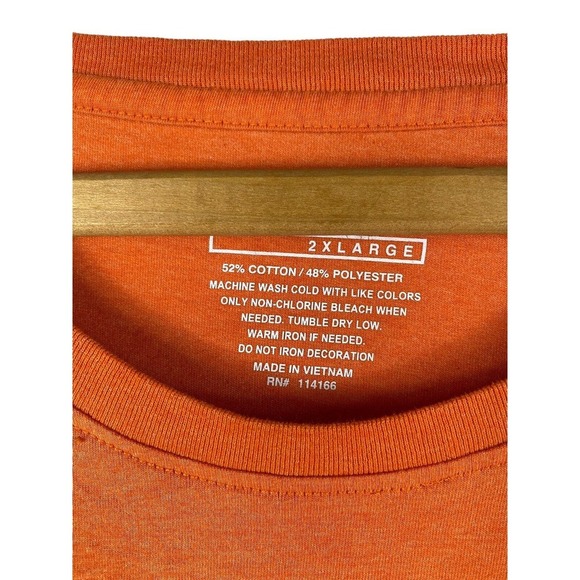 OSU Cowboys T Shirt 2XL Womens Short Sleeve Knit Oklahoma State Orange 2X - Picture 3 of 4
